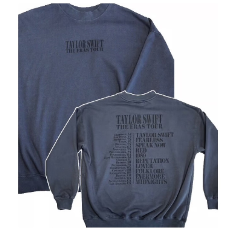 Taylor Swift The Eras Tour Sweatshirt - Blue